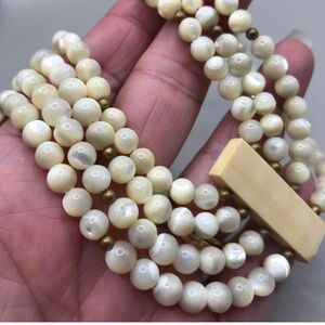 MOP Necklace (Clasp is Broken)